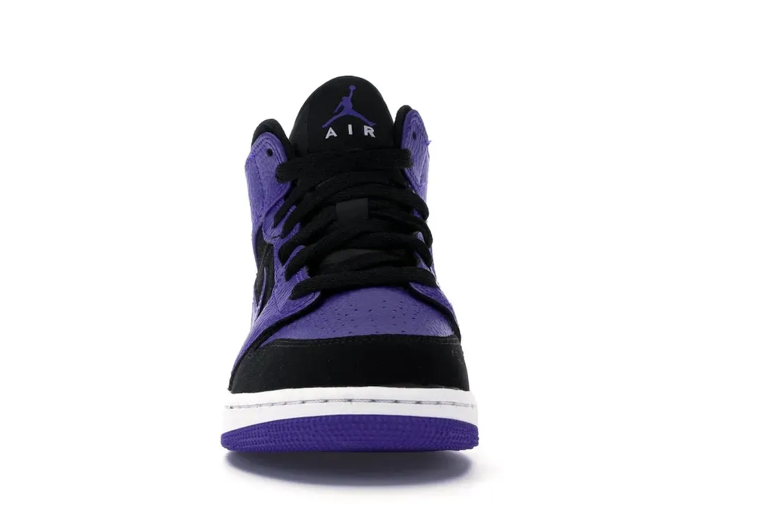 Фото № 2 с приближением к товару «‎Jordan 1 Mid Black Dark Concord »