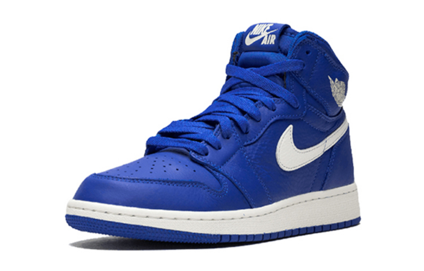 Фото № 2 с приближением к товару «‎Nike Air Jordan 1 Retro High Hyper Royal Vintage Basketball Shoes Blue»