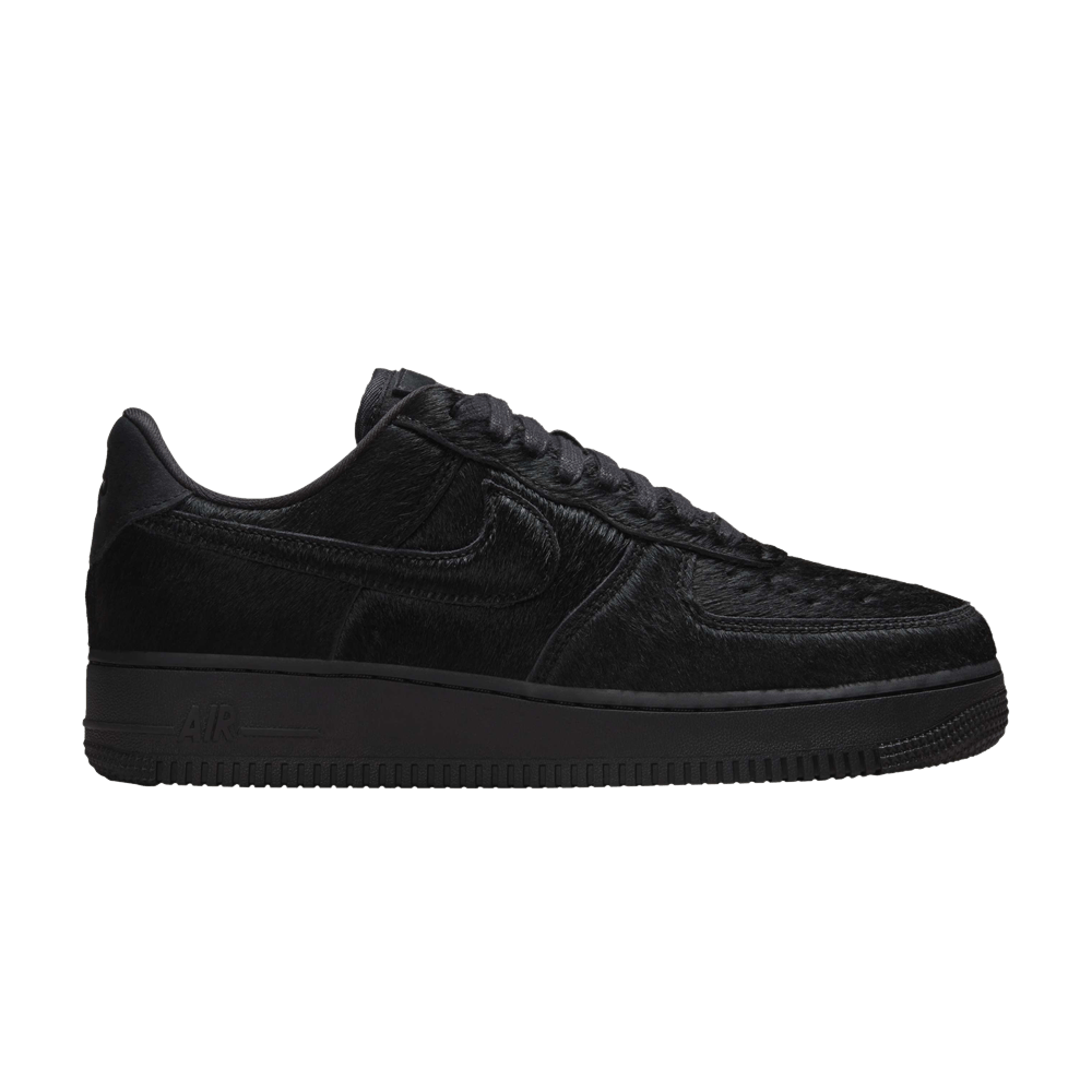 Nike Women's Air Force 1 Low Black Pony Hair