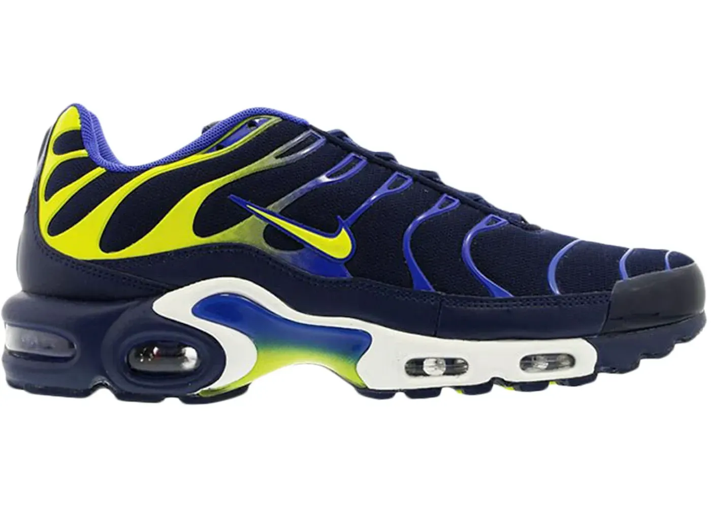 Фото № 1 с приближением к товару «‎Nike Air Max Plus Binary Blue Electric Lime»