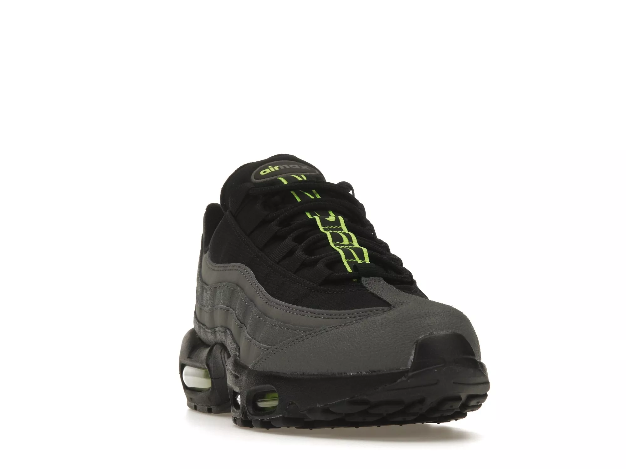 Фото № 2 с приближением к товару «‎Nike Air Max 95 Grey Black Volt»