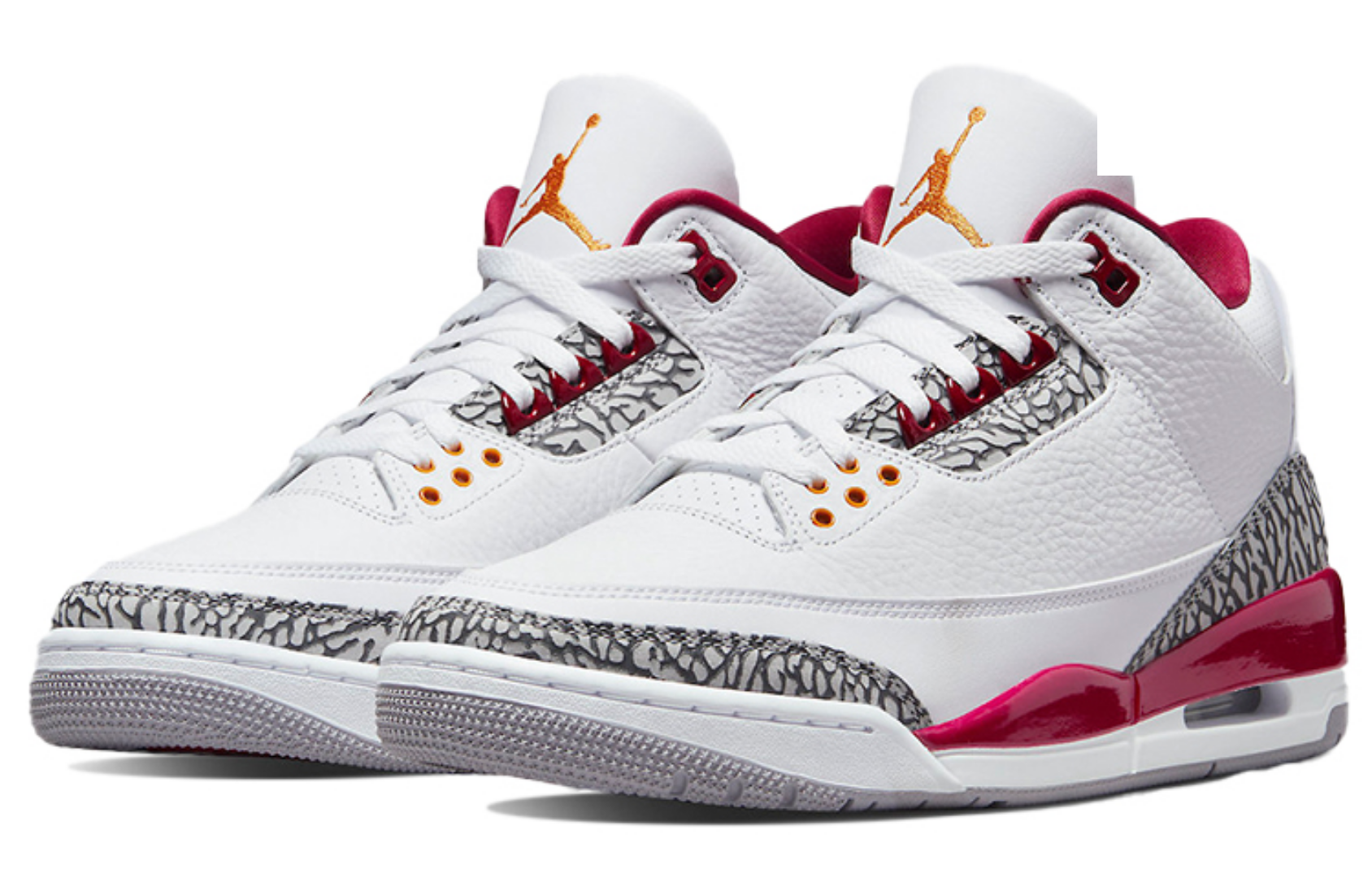 Фото № 3 с приближением к товару «‎Nike Air Jordan 3 Retro Vintage Basketball shoes Cardinal Red»