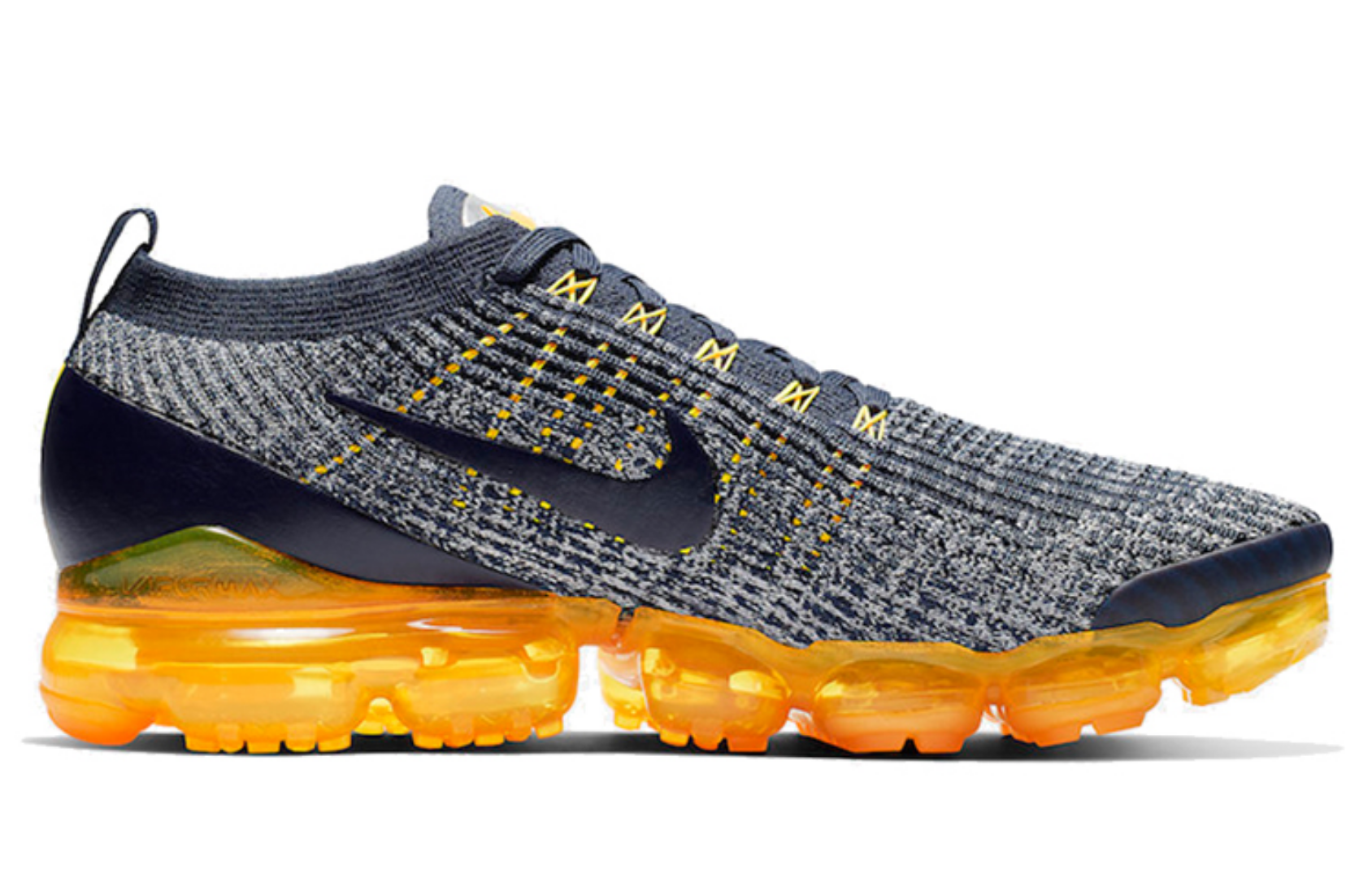 Фото № 2 с приближением к товару «‎Nike Air VaporMax Flyknit 3 'College Navy Orange'»
