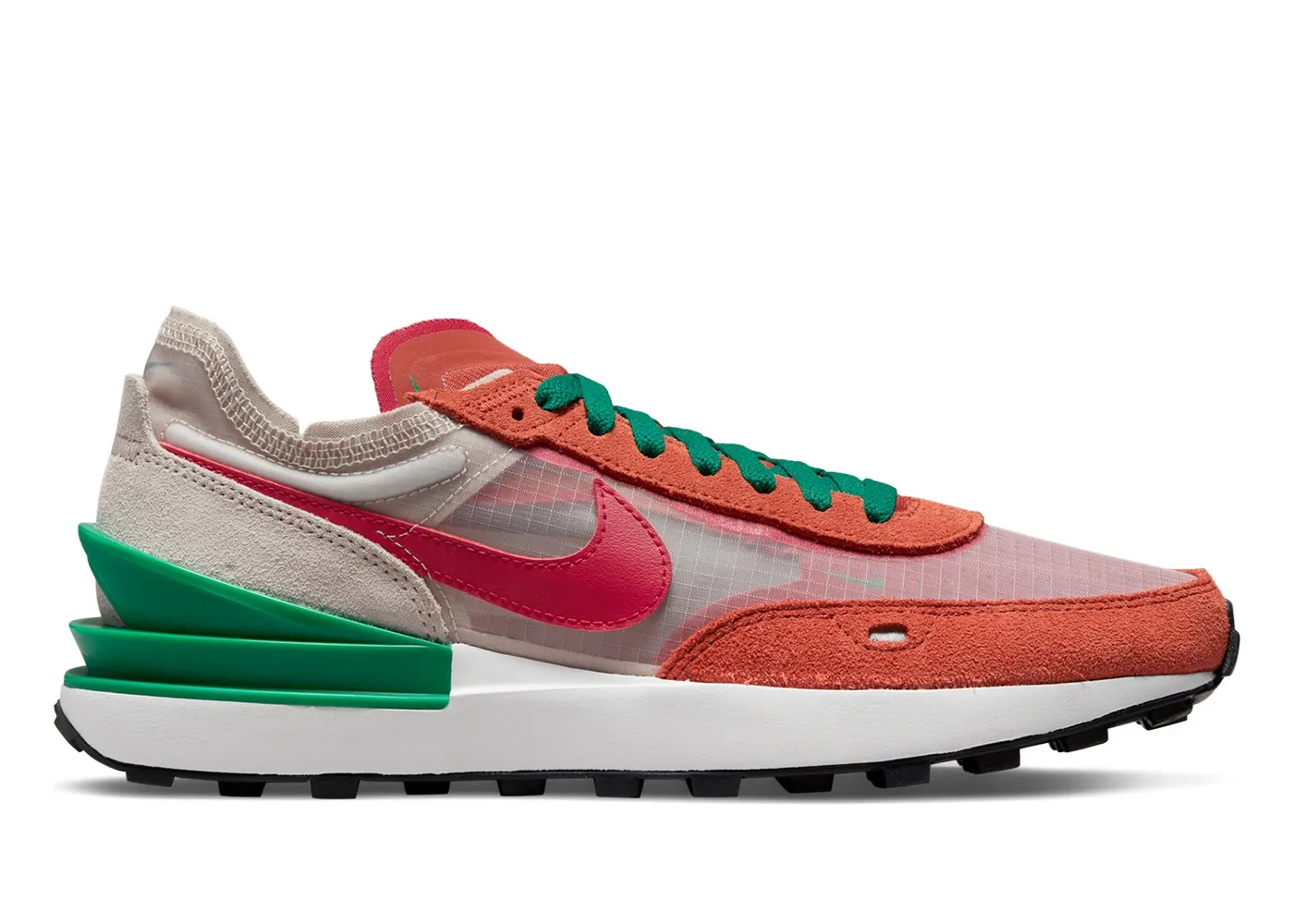 Фото № 1 с приближением к товару «‎Nike Waffle One Burnt Sunrise Light Orewood Brown Malachite Mystic Hibiscus »