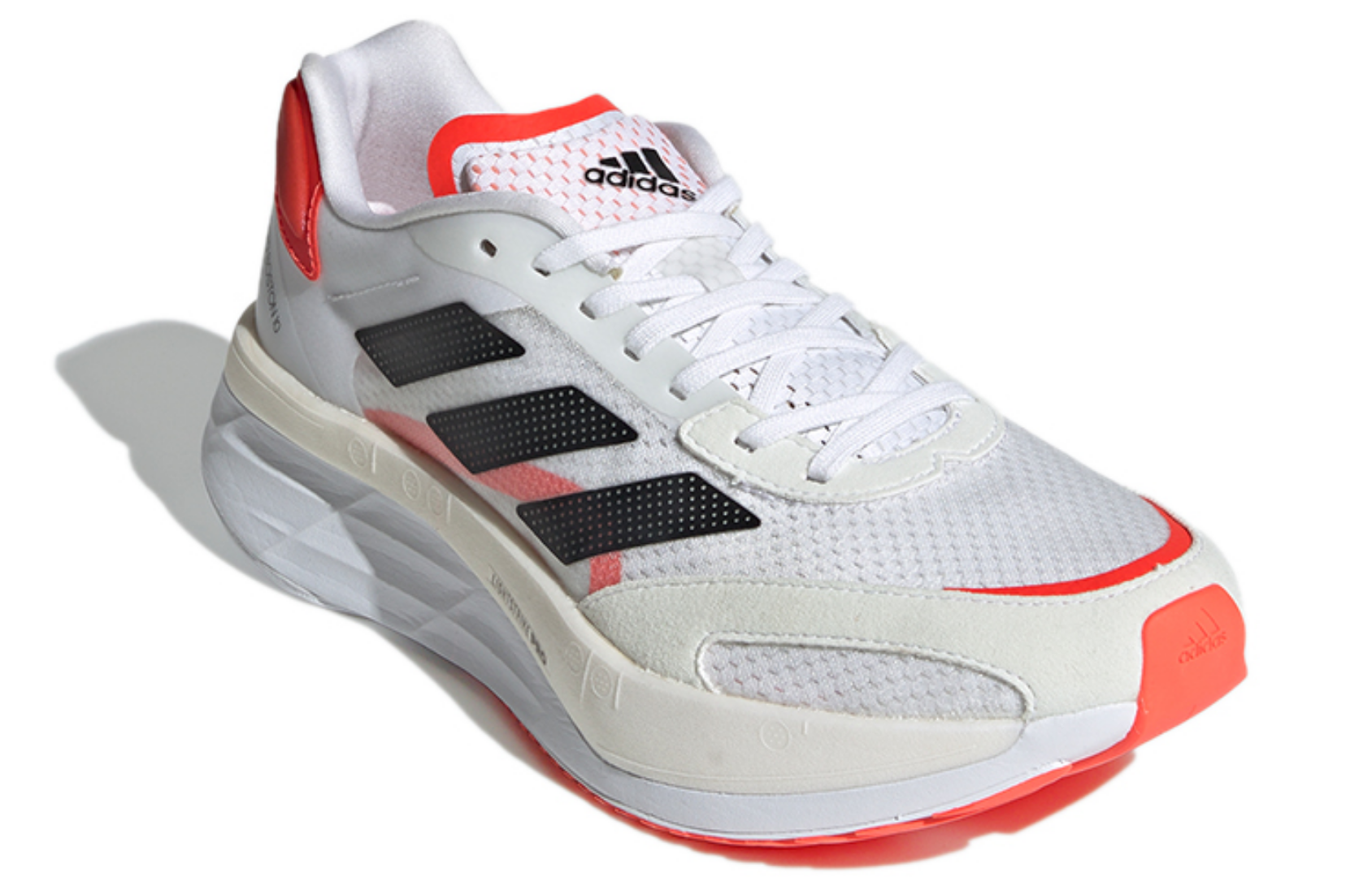 Фото № 3 с приближением к товару «‎adidas Wmns adizero Boston 10 "Solar Red" WhiteOrange»