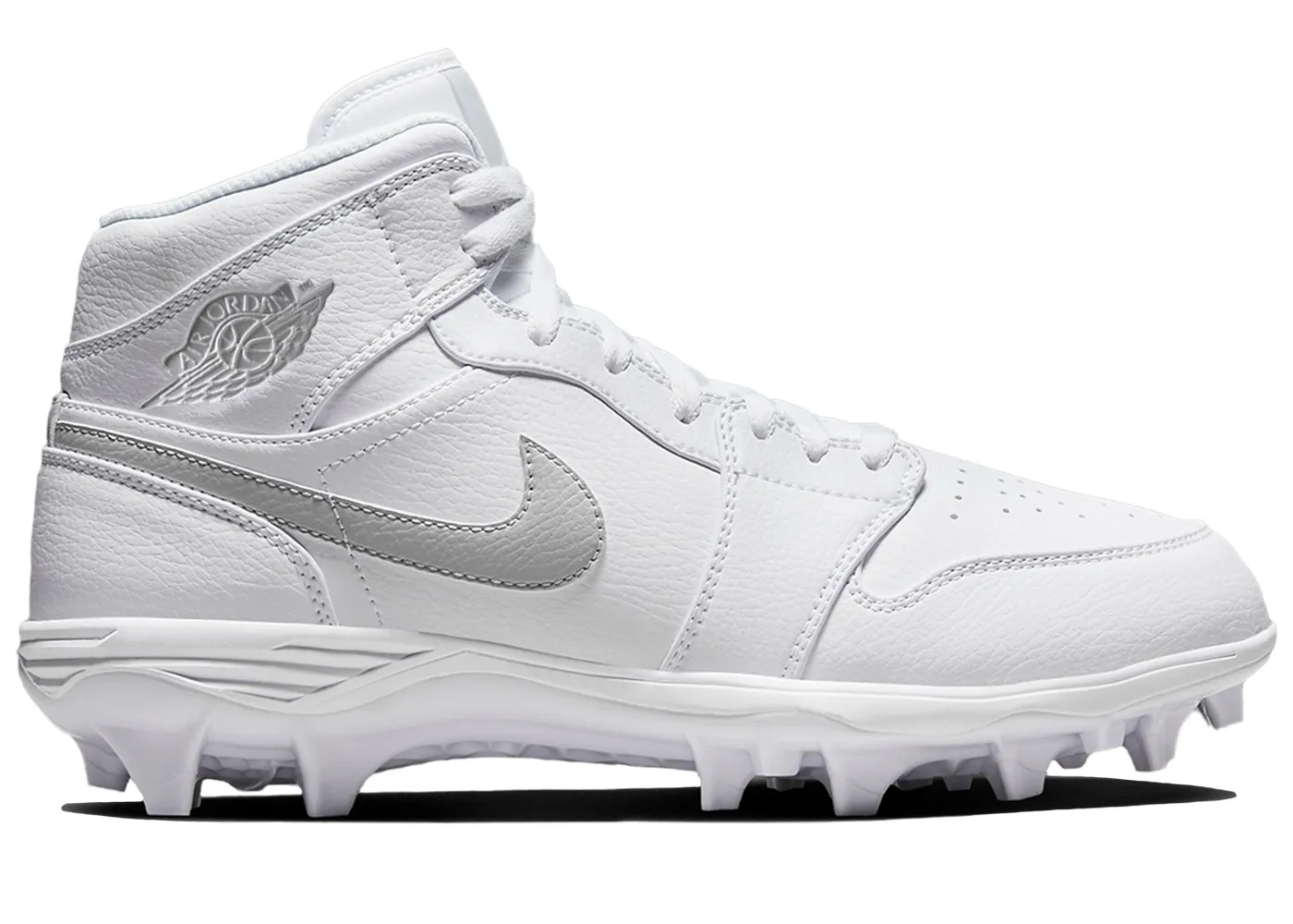 Фото № 1 с приближением к товару «‎Jordan 1 Mid TD Cleat White Grey Fog»