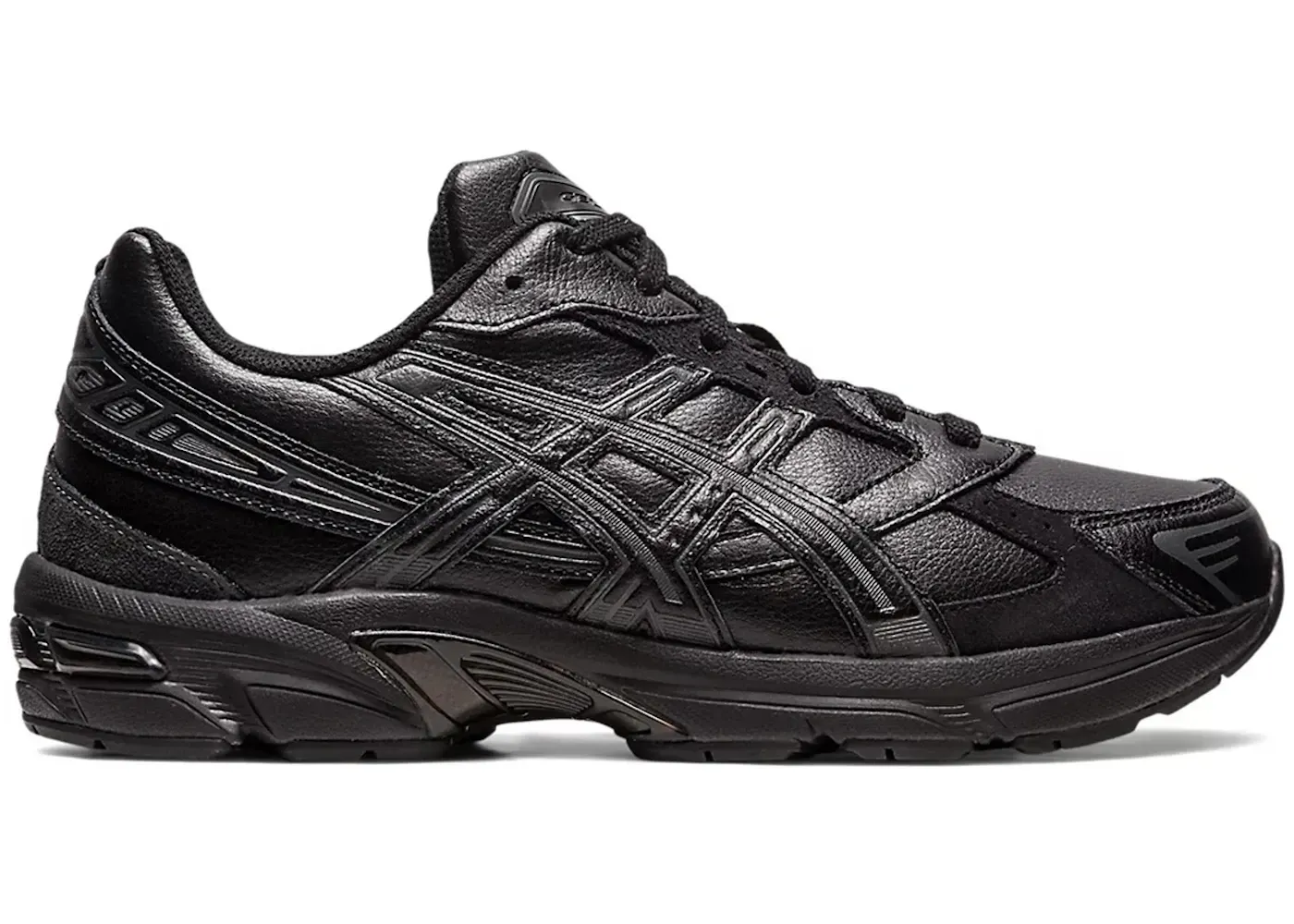 Фото № 1 с приближением к товару «‎ASICS Gel-1130 Leather Black Dark Grey»