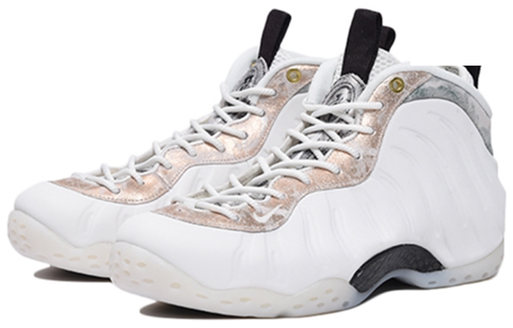 Фото № 2 с приближением к товару «‎Nike Air Foamposite One Marble Vintage Basketball shoes white»