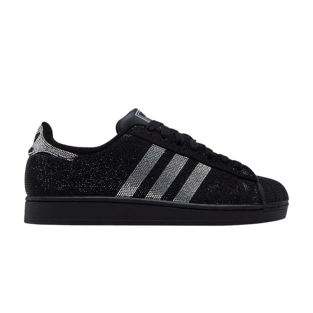 adidas Women's Superstar 2 Rhinestone Black Silver