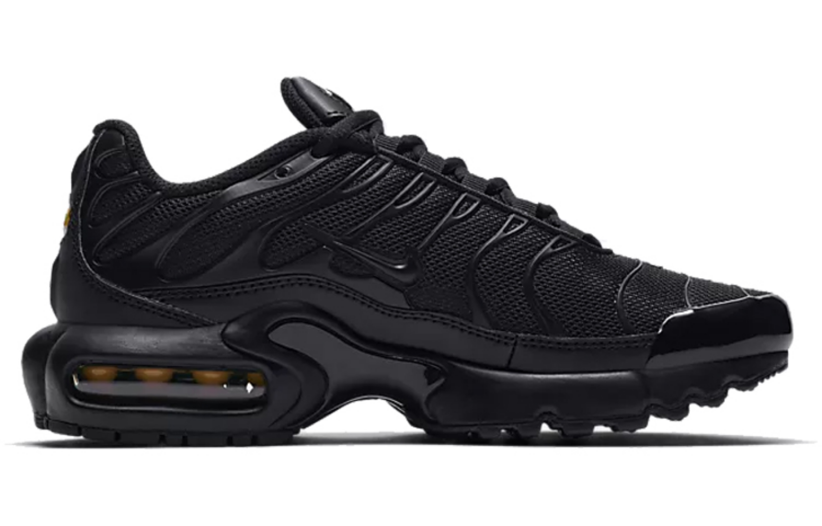 Фото № 2 с приближением к товару «‎Nike Air Max Plus GS 'Triple Black'»