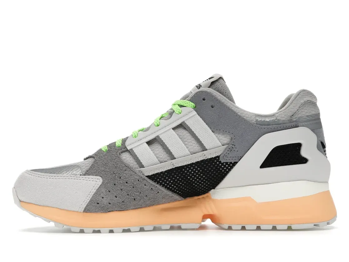 Фото № 3 с приближением к товару «‎adidas ZX 10000 C Grey Acid Orange»
