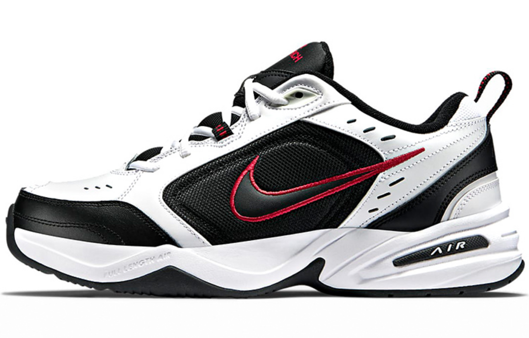 Фото № 1 с приближением к товару «‎Nike Air Monarch 4 Sports Shoes BlackWhiteRed»