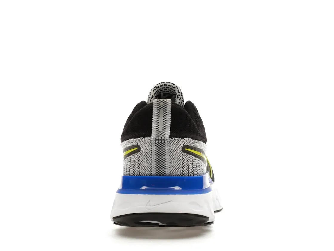 Фото № 4 с приближением к товару «‎Nike React Infinity Run Flyknit 2 Black White Racer Blue Cyber»