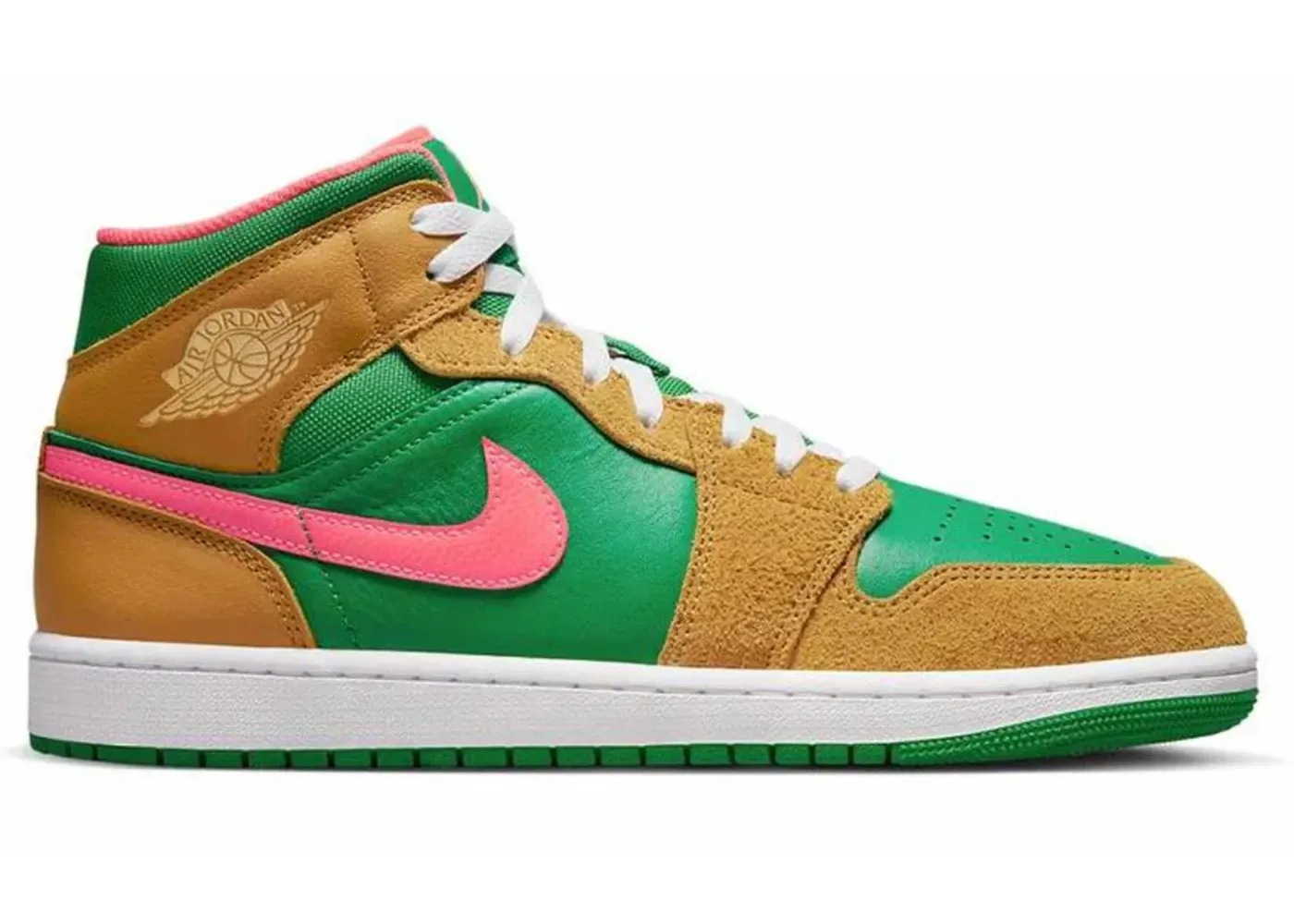 Фото № 1 с приближением к товару «‎Jordan 1 Mid SE Wheat Watermelon»