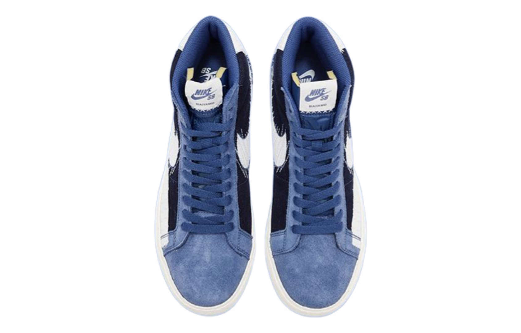 Фото № 3 с приближением к товару «‎Nike SB Zoom Blazer Mid Premium Sashiko Mystic Navy»