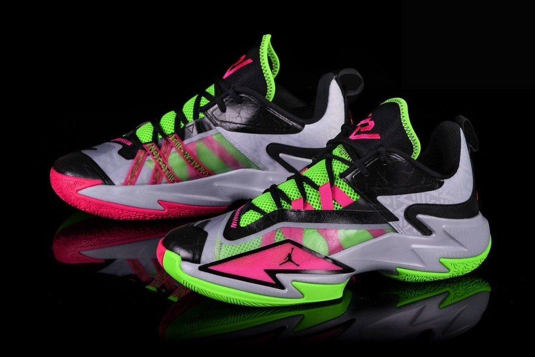 Фото № 2 с приближением к товару «‎Nike Air Jordan Westbrook One Take 3 Neon»