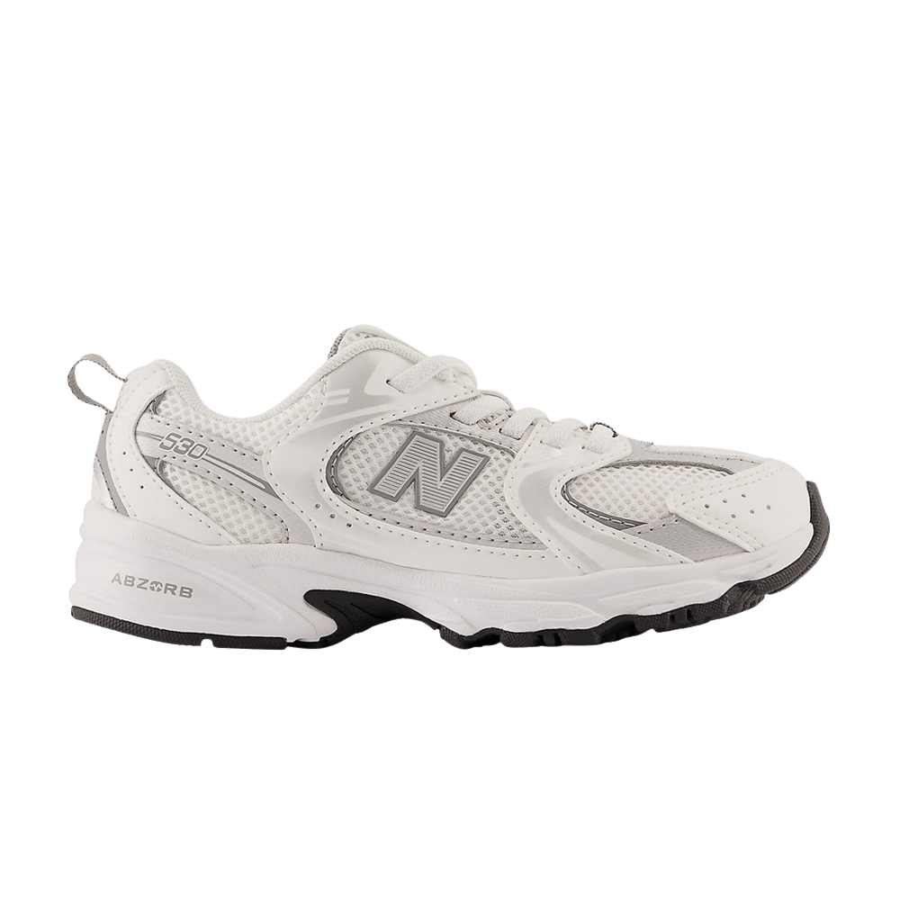New Balance 530 Little Kid White Silver