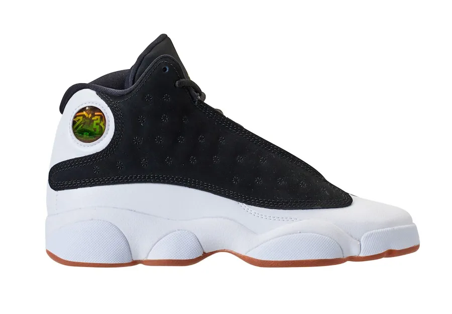 Фото № 1 с приближением к товару «‎Jordan 13 Retro Black White Gum »