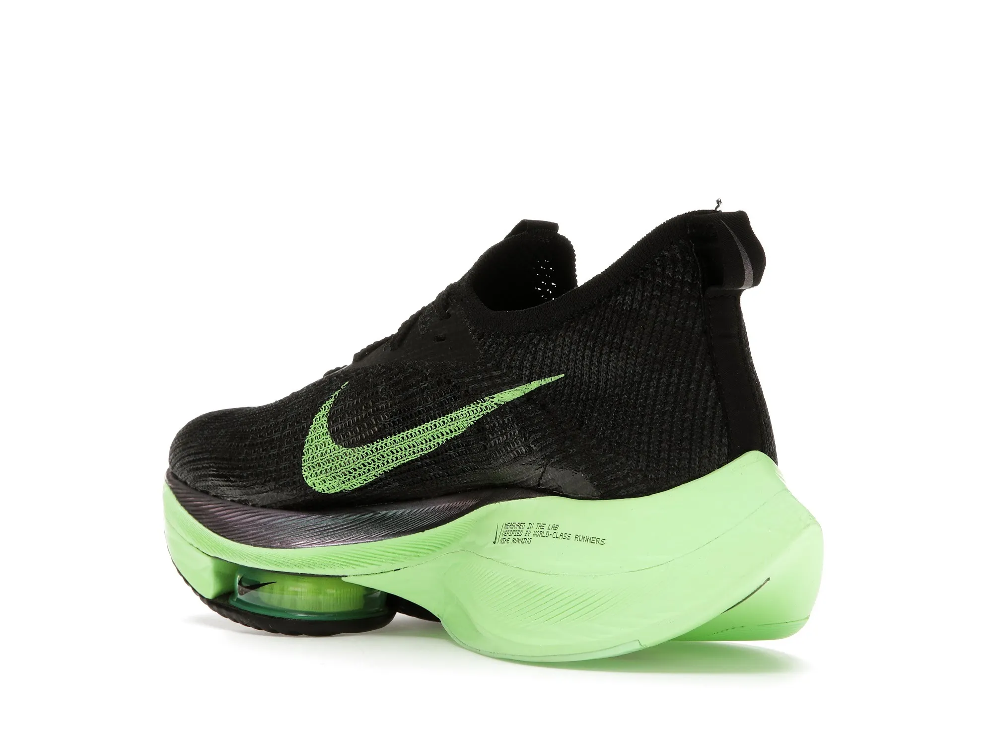 Фото № 6 с приближением к товару «‎Nike Air Zoom Alphafly Next% Black Electric Green »