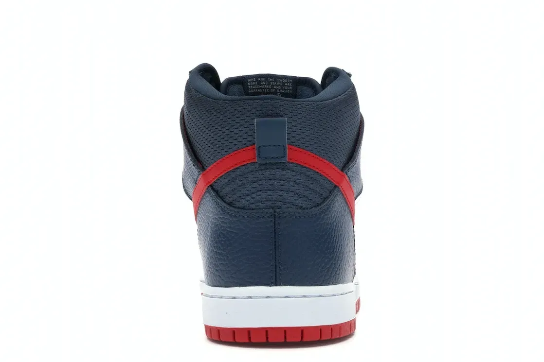 Фото № 4 с приближением к товару «‎Nike SB Dunk High Squadron Blue University Red»