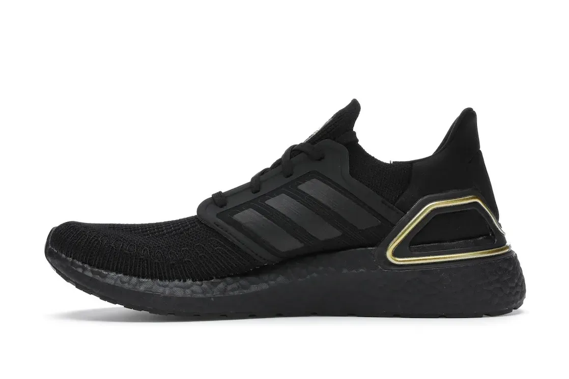 Фото № 3 с приближением к товару «‎adidas Ultra Boost 20 Core Black Gold Metallic»