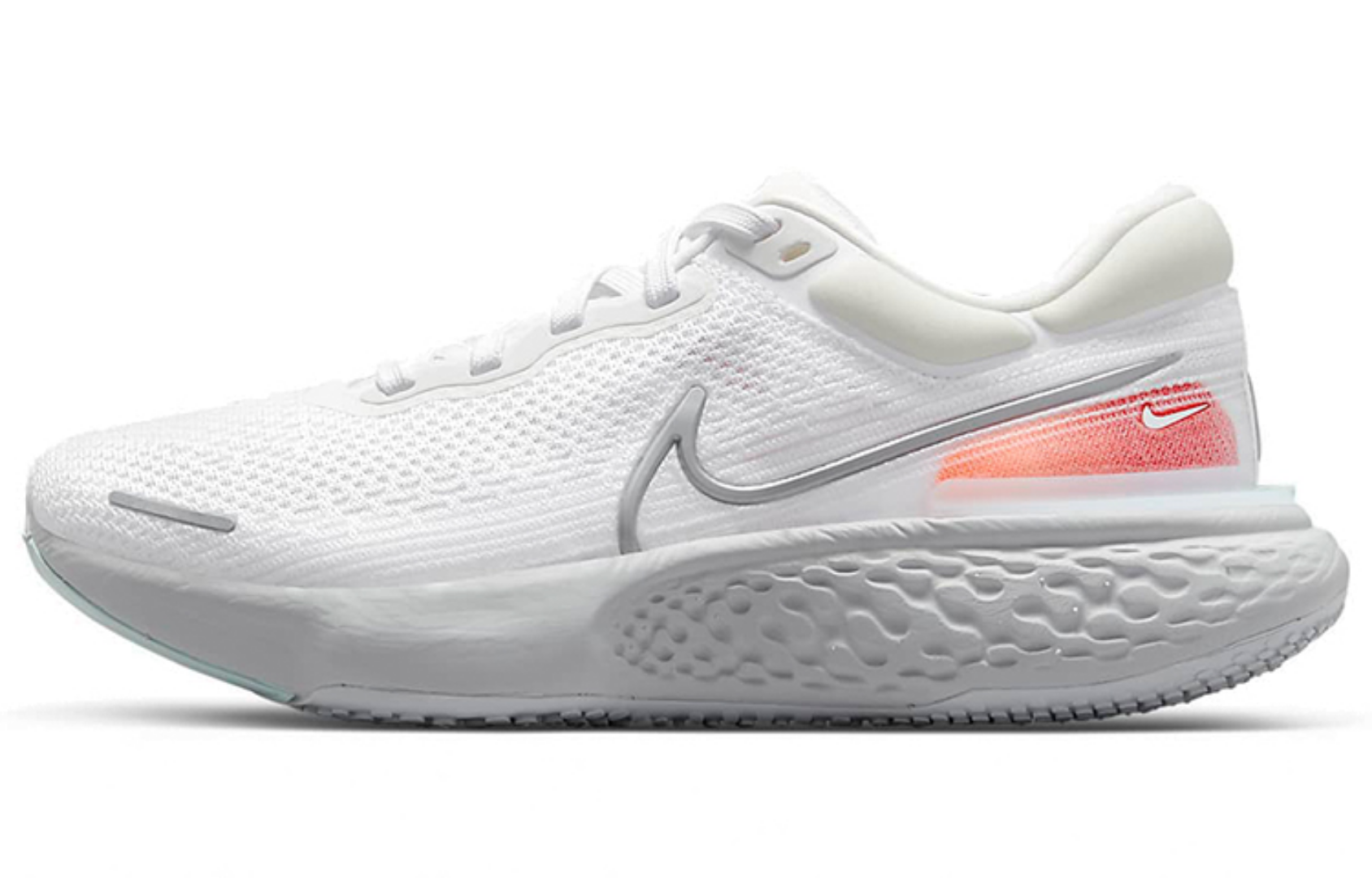 Фото № 1 с приближением к товару «‎Nike Zoomx Invincible Run Flyknit WhiteSliverOrange»