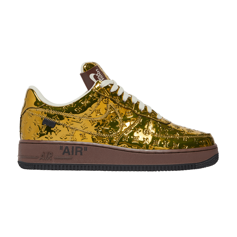 Louis Vuitton x Nike Air Force 1 Low Metallic Gold