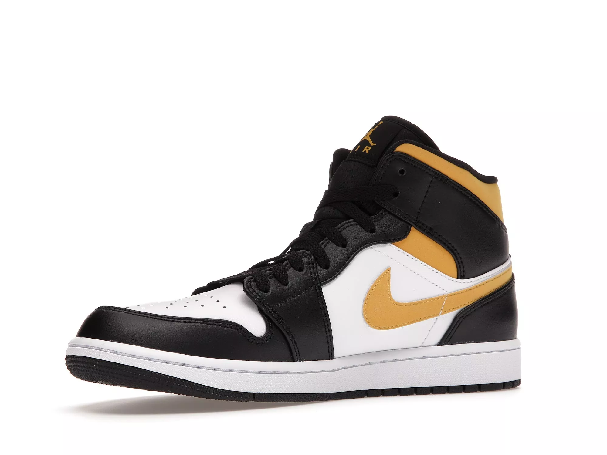 Фото № 3 с приближением к товару «‎Jordan 1 Mid White Pollen Black»