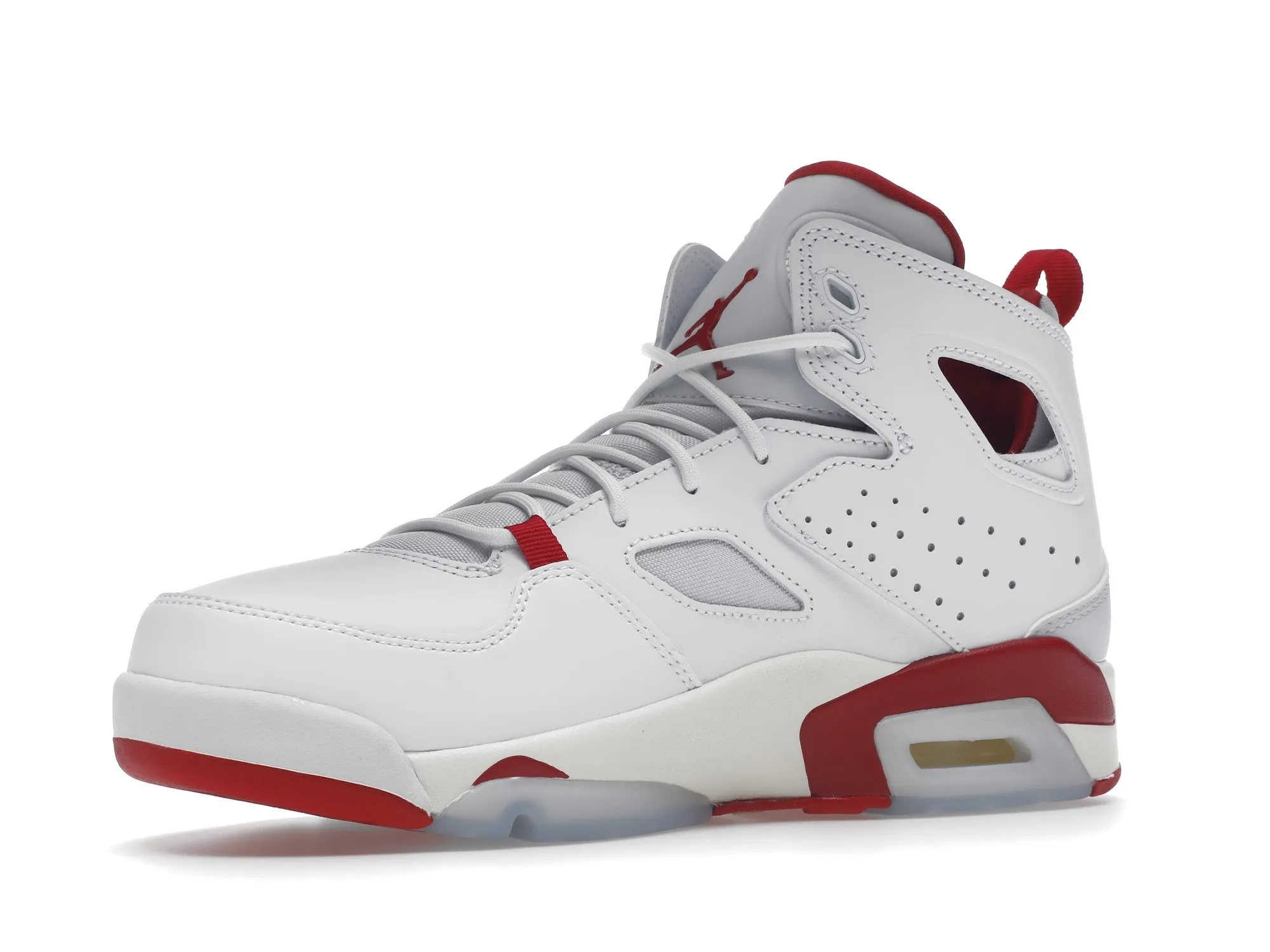 Фото № 4 с приближением к товару «‎Jordan Flight Club 91 White Pure Platinum Sail Mystic Hibiscus»