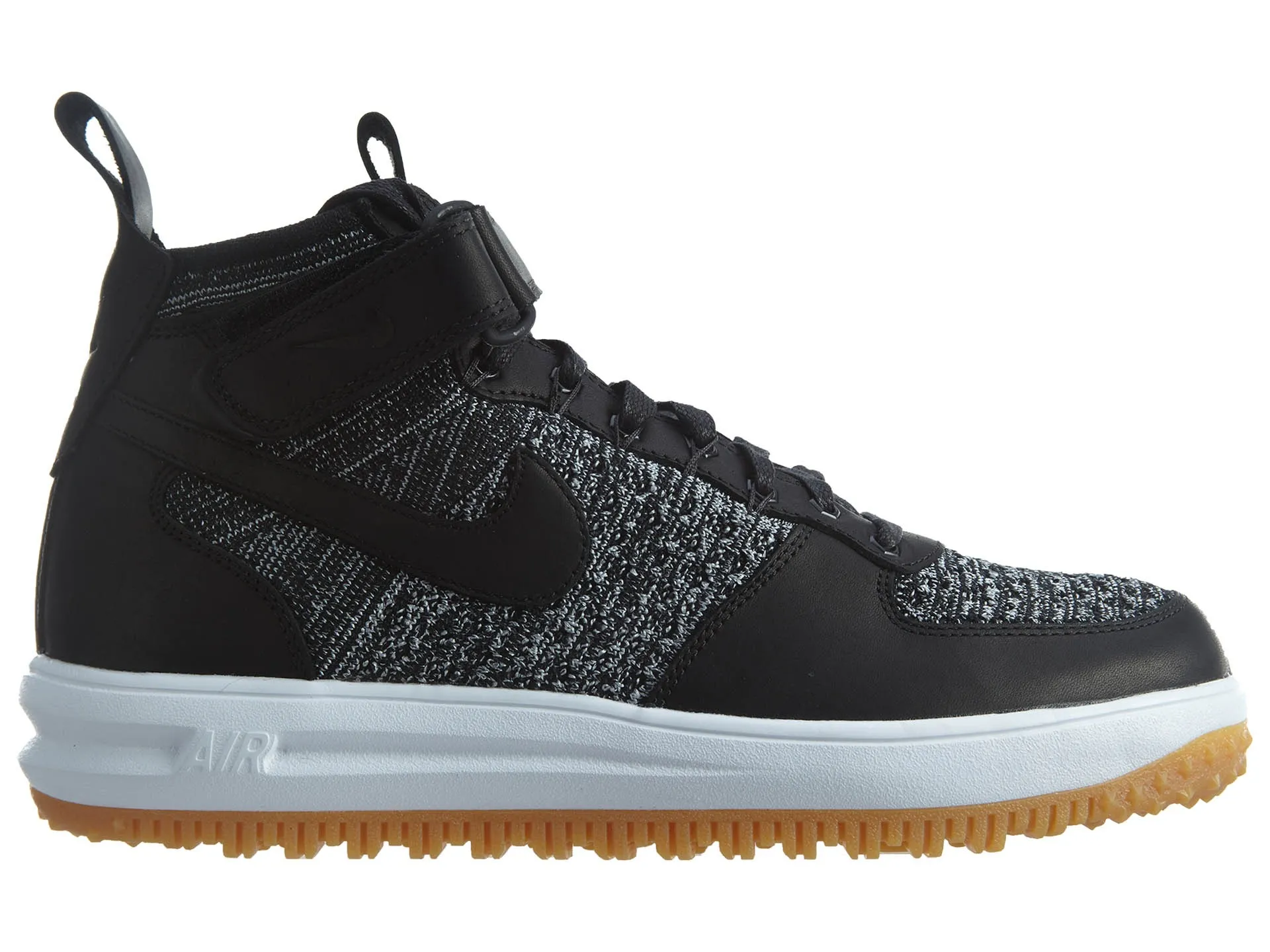 Nike Lunar Force 1 Flyknit Workboot Black/White-Wolf Grey