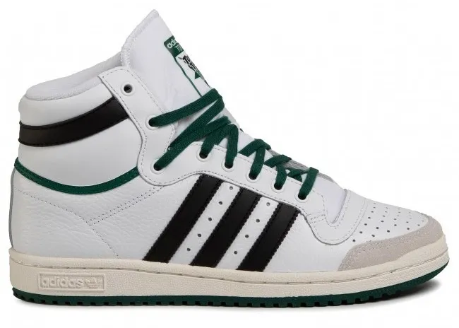 Фото № 1 с приближением к товару «‎adidas Top Ten hi White Black Green»