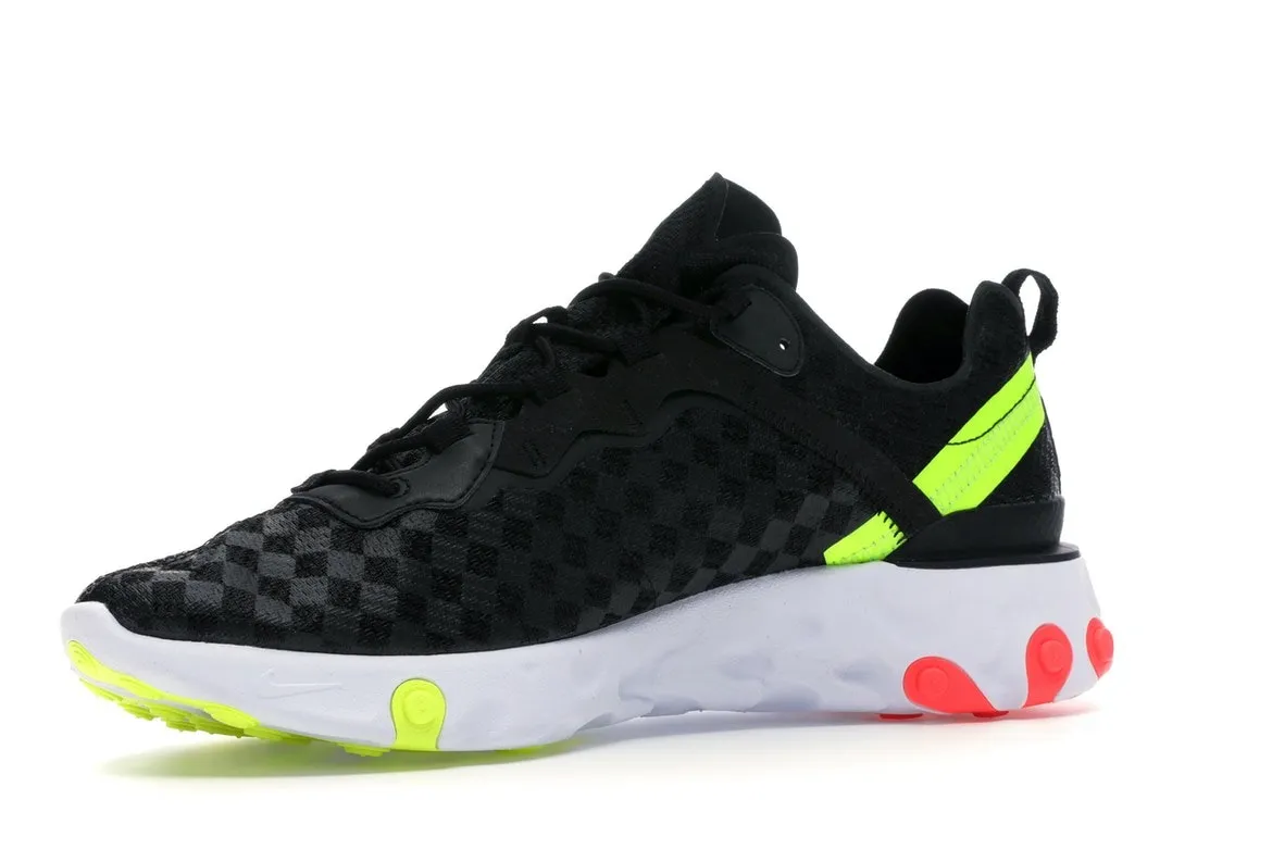 Фото № 3 с приближением к товару «‎Nike React Element 55 Black Crimson Volt»