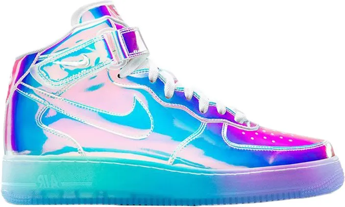 Фото № 1 с приближением к товару «‎Nike Air Force 1 Mid Iridescent (Nike ID)»