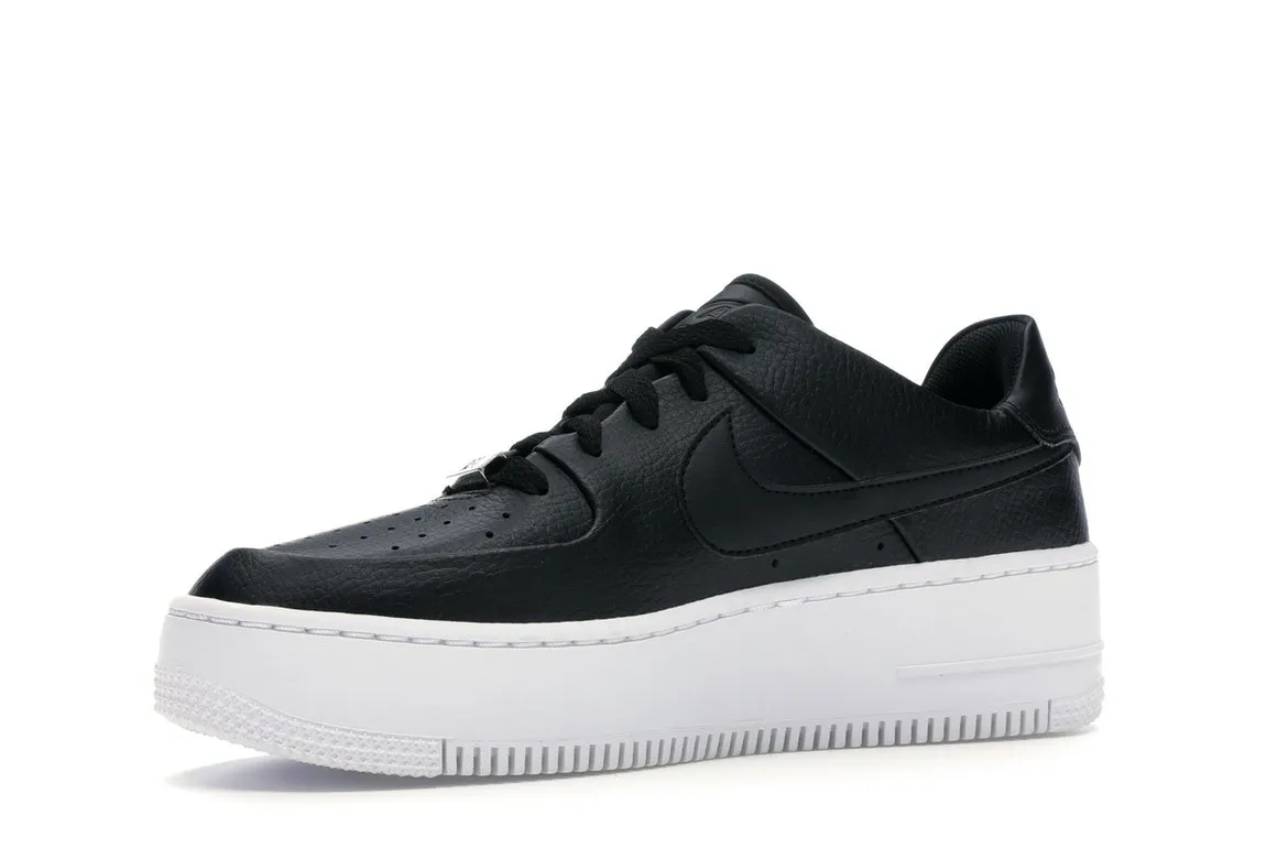Фото № 4 с приближением к товару «‎Nike Air Force 1 Sage Low Black White »