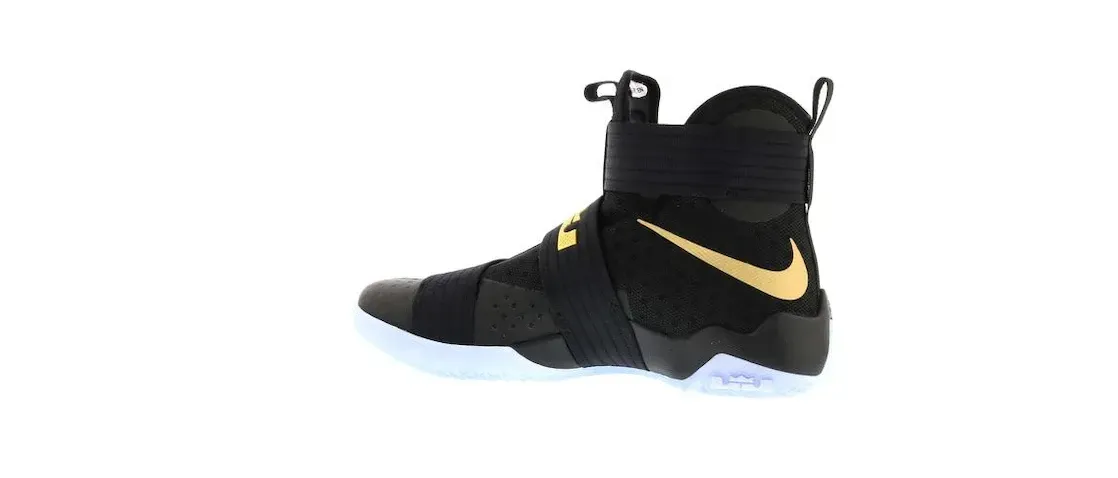 Фото № 3 с приближением к товару «‎Nike LeBron Zoom Soldier 10 Black Gold (Nike iD)»