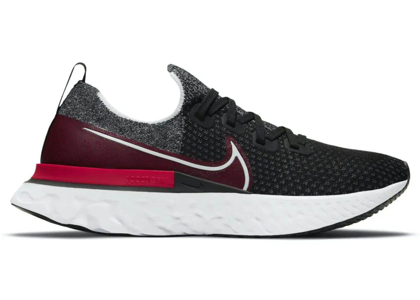 Фото № 1 с приближением к товару «‎Nike React Infinity Run Flyknit Black University Red»