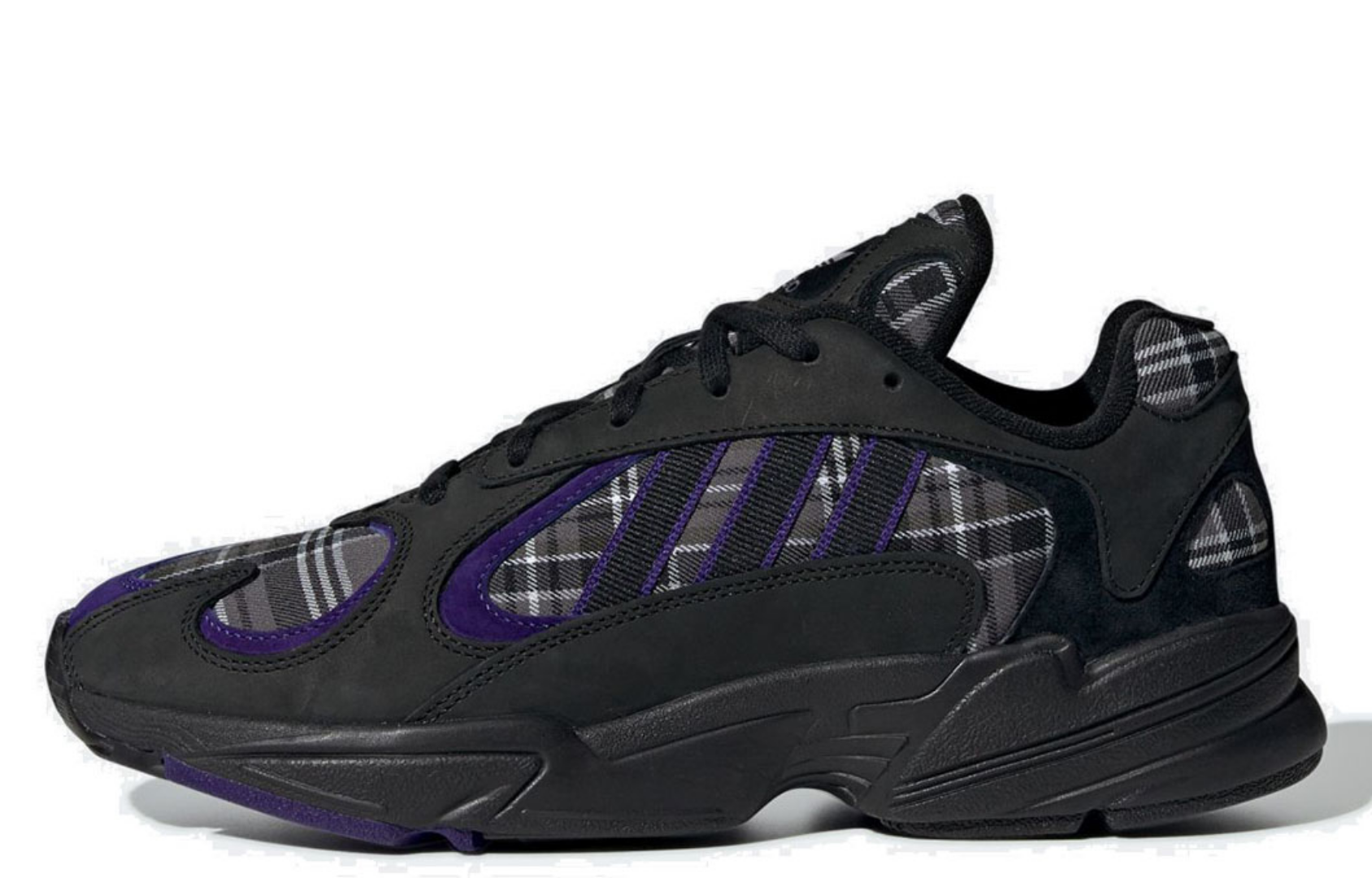 Фото № 1 с приближением к товару «‎adidas Yung-1 Purple Plaid»