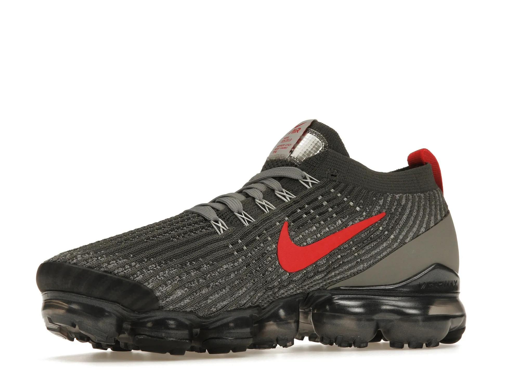 Фото № 3 с приближением к товару «‎Nike Air VaporMax Flyknit 3 Grey Track Red»