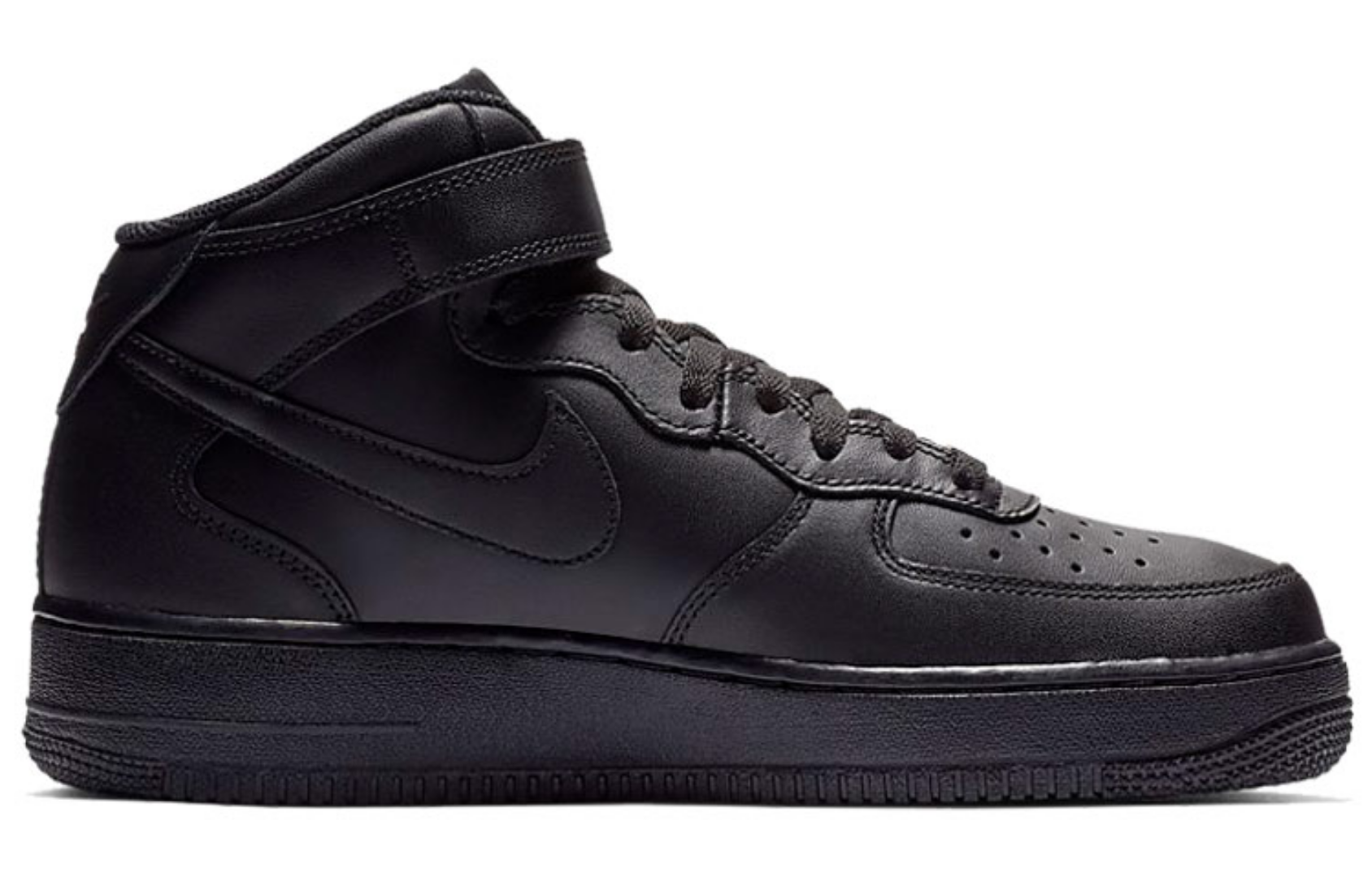 Фото № 2 с приближением к товару «‎Nike Air Force 1 Mid Black (2016)»