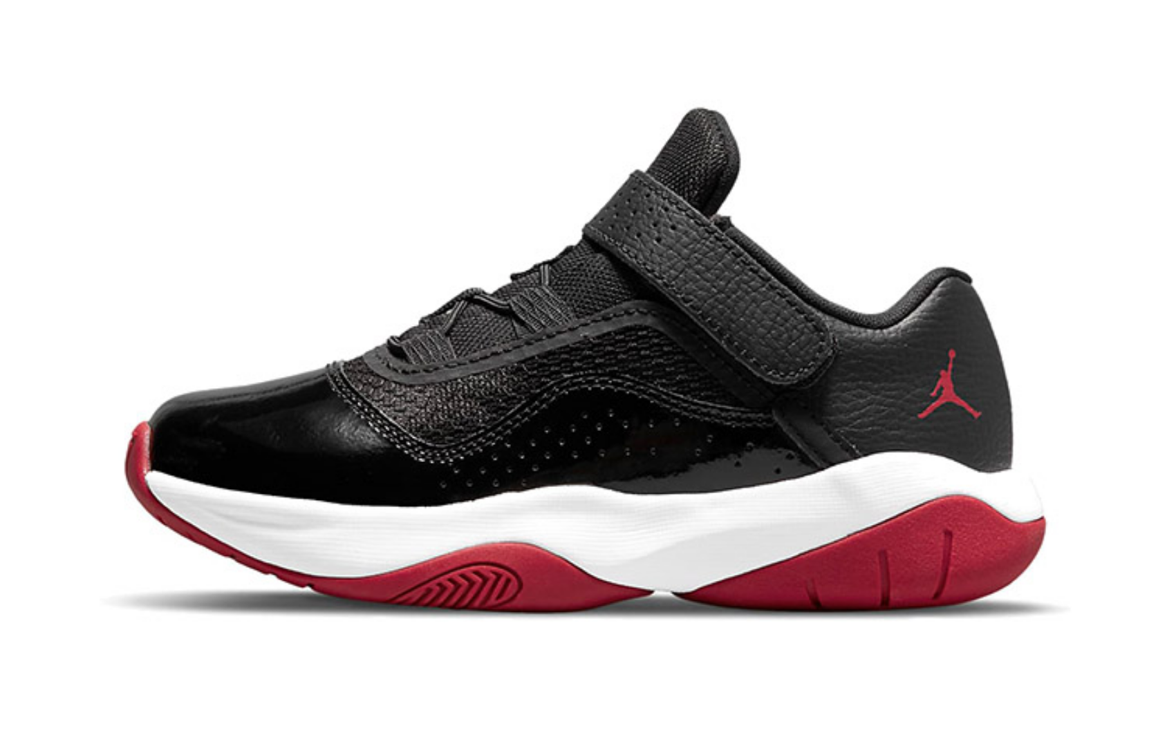 Фото № 1 с приближением к товару «‎(BP)Air Jordan 11 CMFT Low BlackWhiteRed»