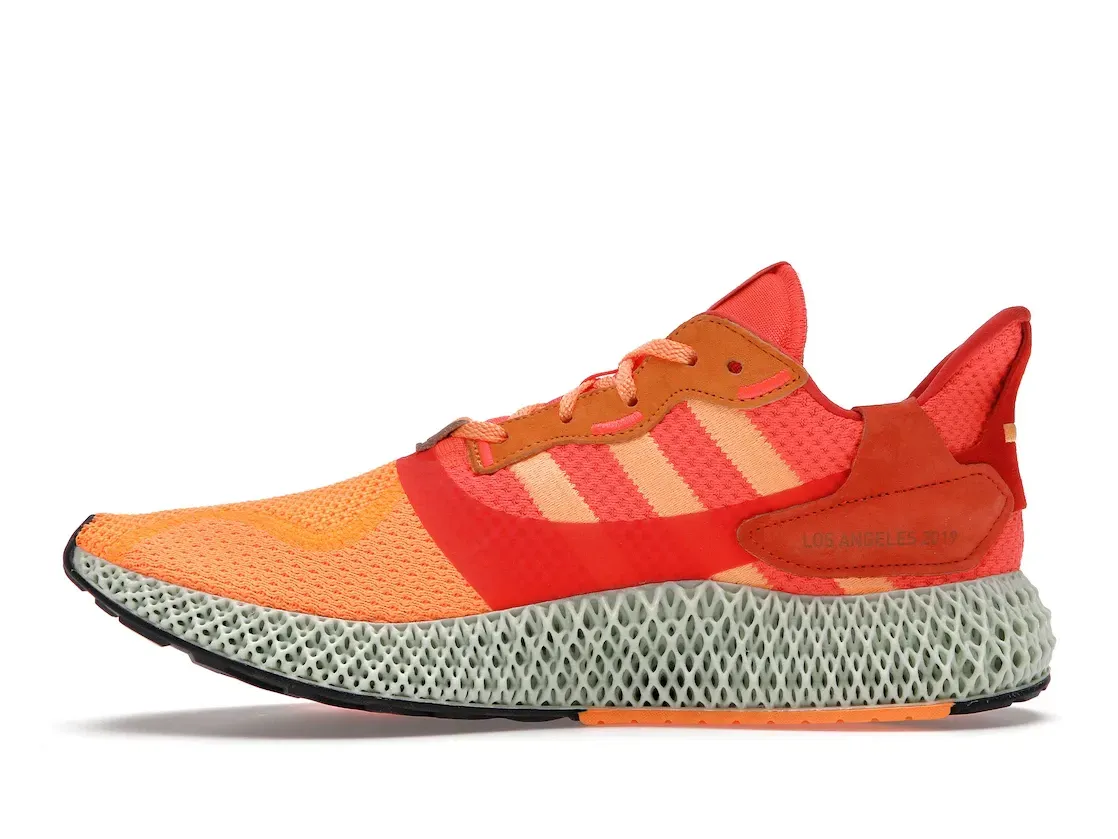 Фото № 3 с приближением к товару «‎adidas ZX 4000 4D SNS Los Angeles Sunrise»