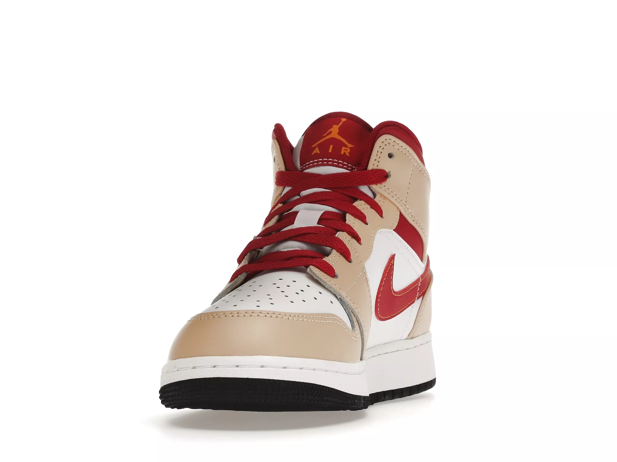 Фото № 2 с приближением к товару «‎Jordan 1 Mid Light Curry Cardinal »