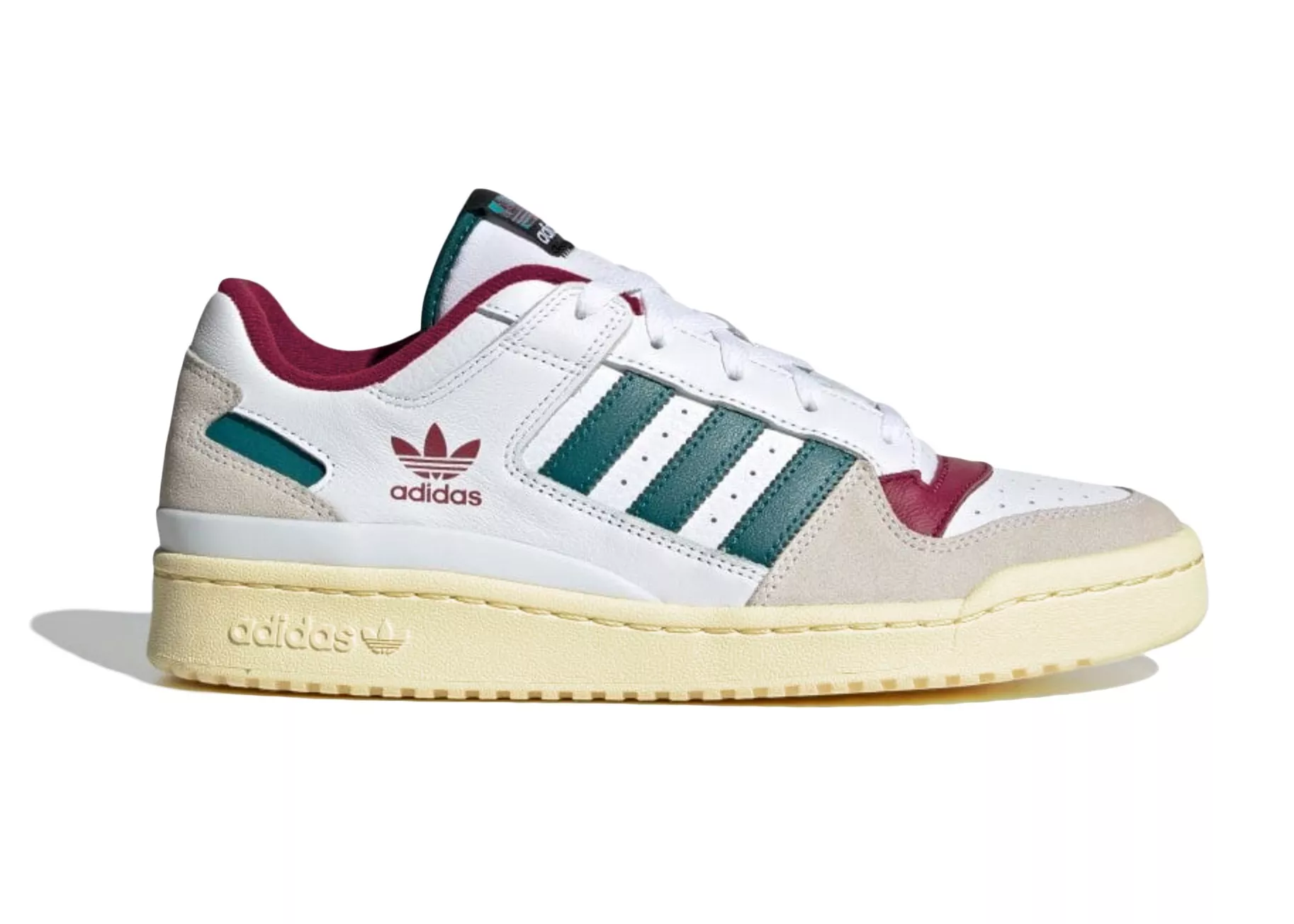 Фото № 1 с приближением к товару «‎adidas Forum Low White Teal Burgundy»