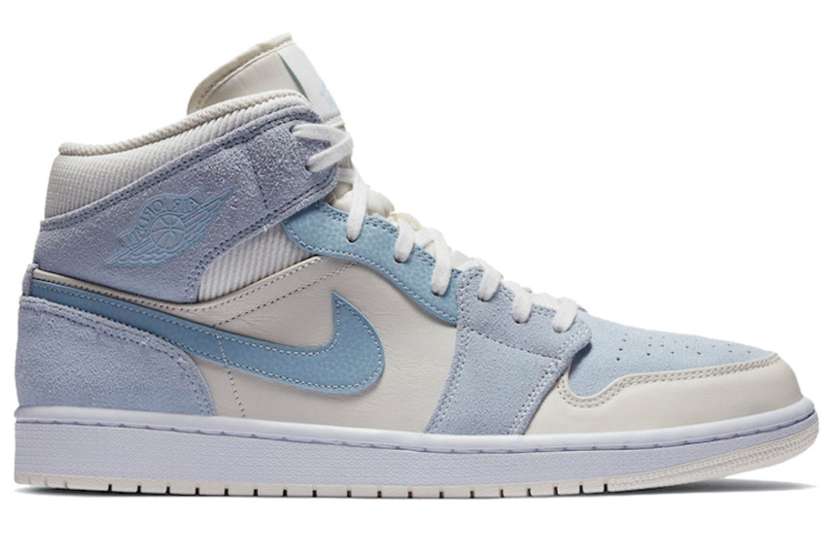 Фото № 2 с приближением к товару «‎Air Jordan 1 Mid SE 'Sail Light Blue'»