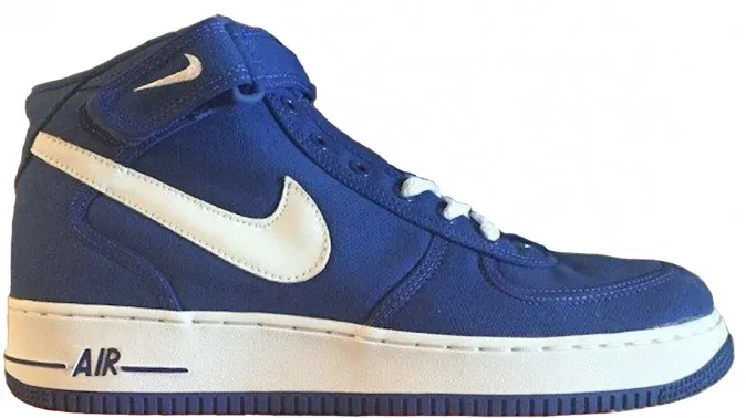 Фото № 1 с приближением к товару «‎Nike Air Force 1 Mid Canvas Sport Royal»