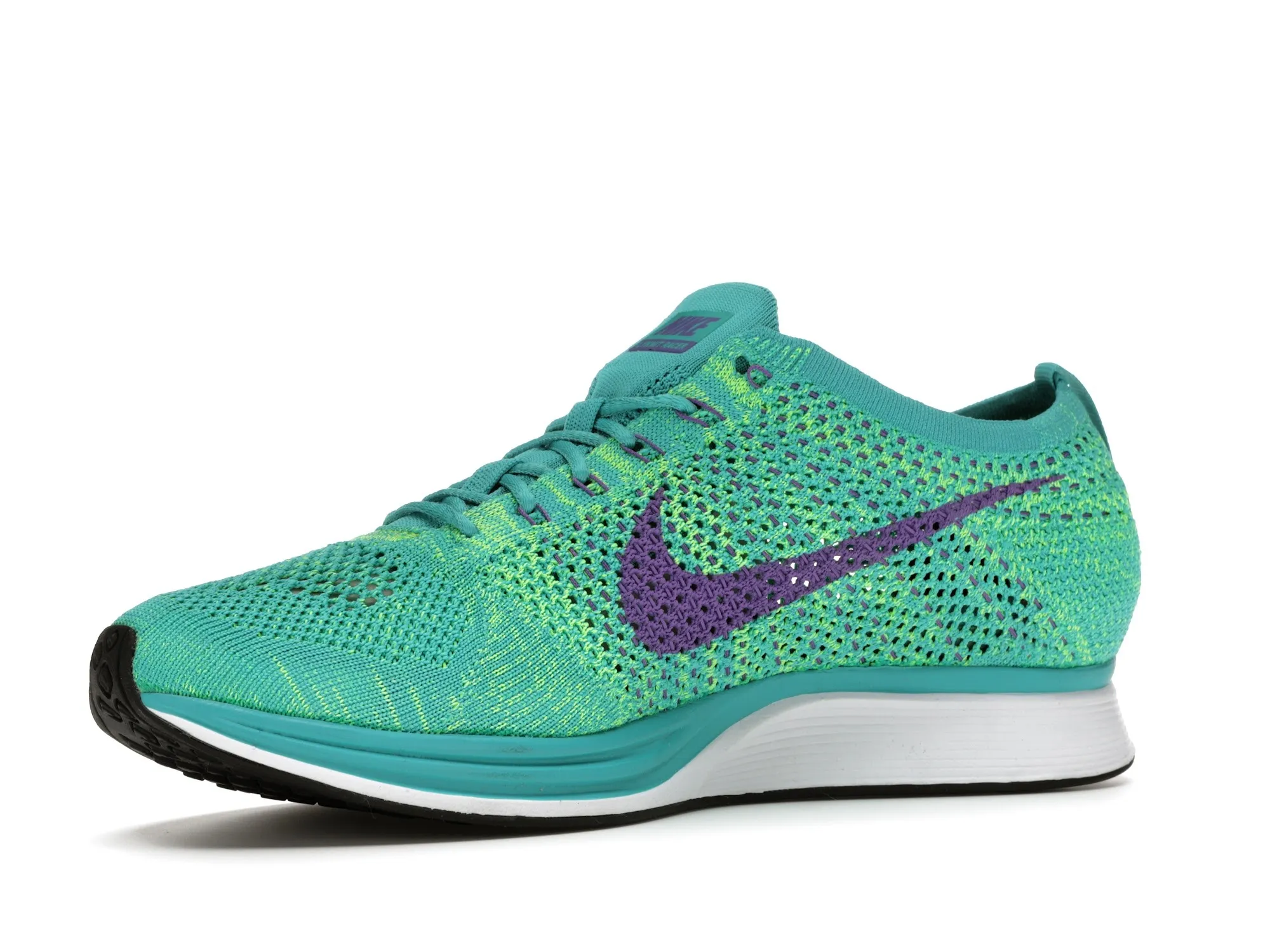 Фото № 2 с приближением к товару «‎Nike Flyknit Racer Sport Turquoise Hyper Grape»