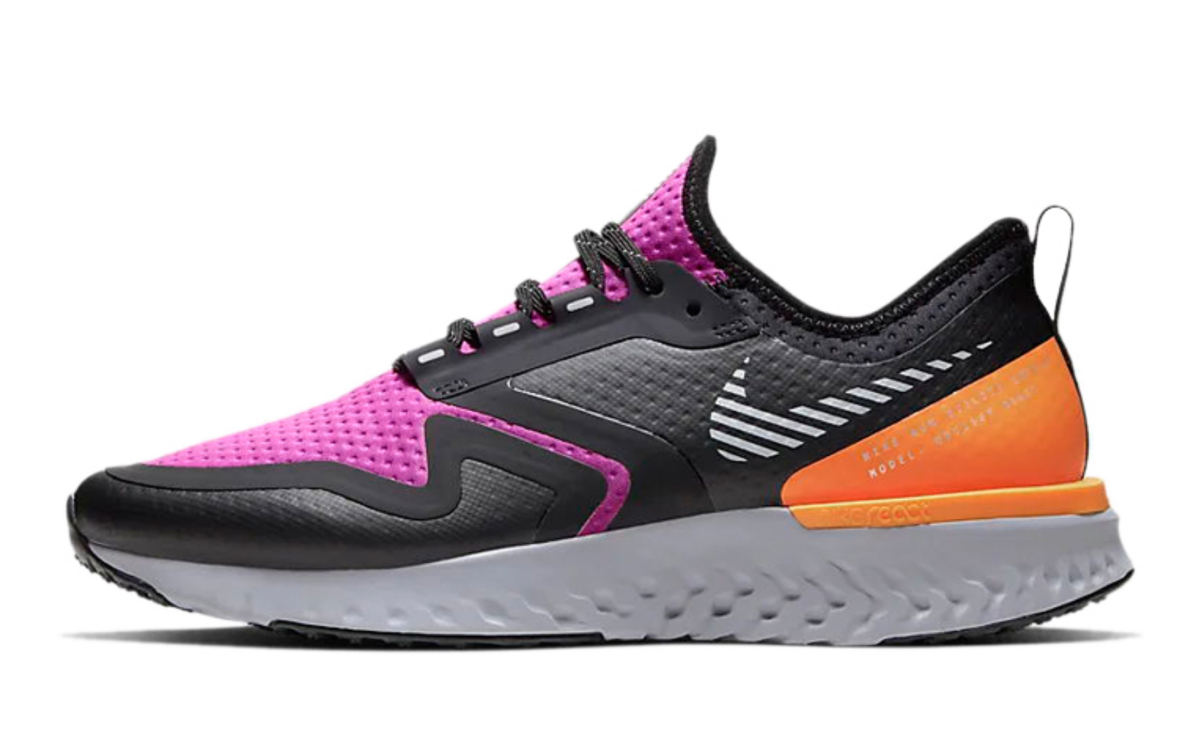 Фото № 1 с приближением к товару «‎Nike Wmns Odyssey React 2 Shield 'Fire Pink Atmosphere Grey'»