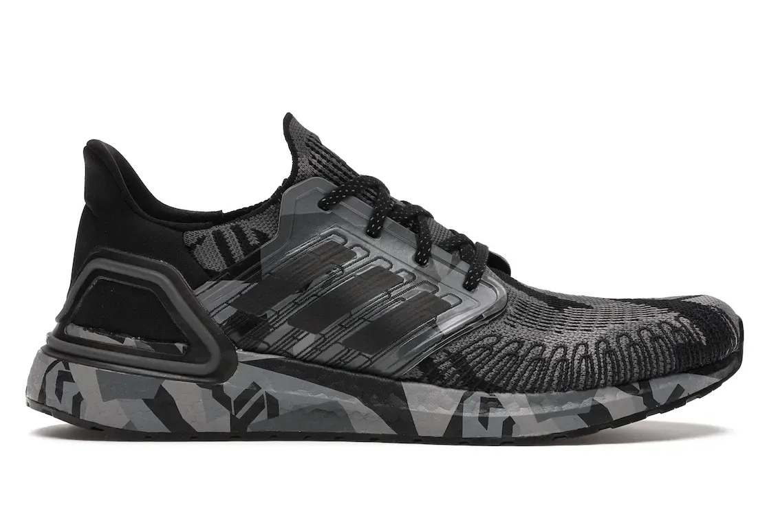 Фото № 1 с приближением к товару «‎adidas Ultra Boost 20 Geometric Black Grey»