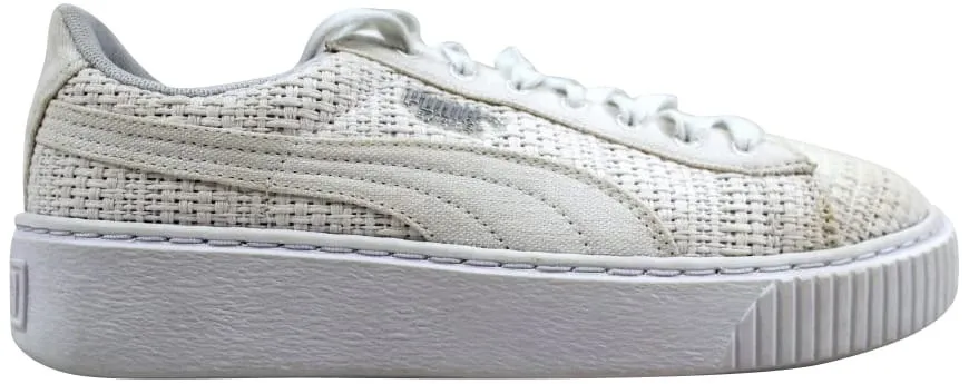 Фото № 1 с приближением к товару «‎Puma Basket Platform Woven Puma White/Puma Silver »
