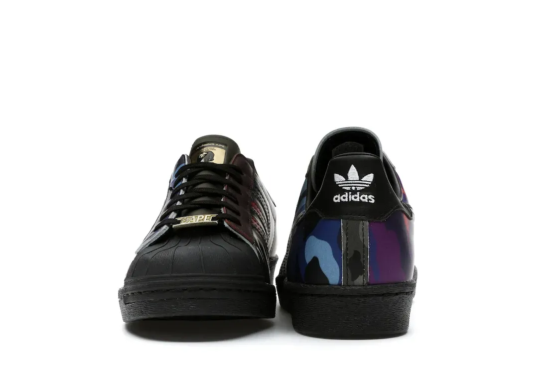 Фото № 2 с приближением к товару «‎adidas Superstar 80s Bape Multi Camo»